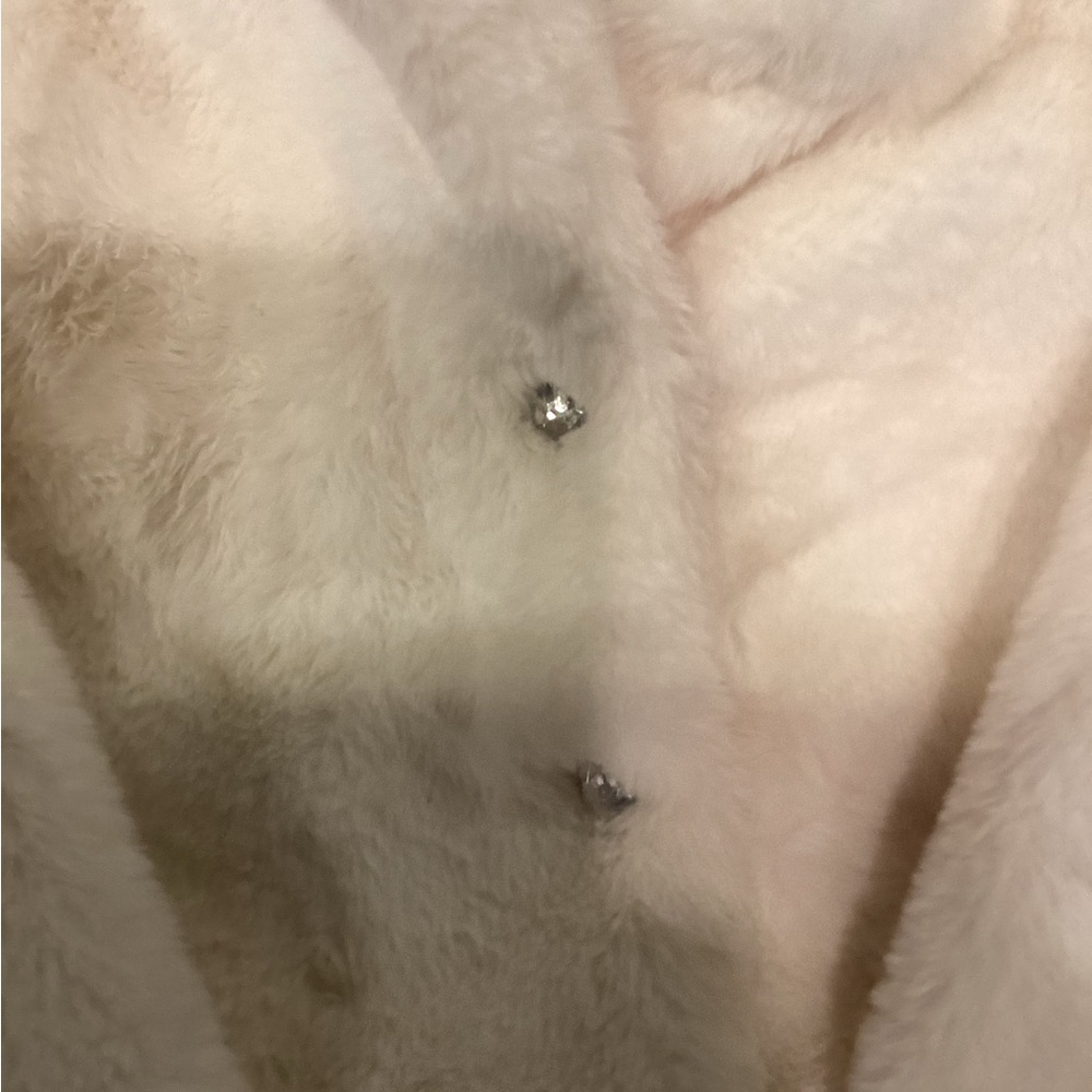 White Faux Fur Kids Jacket - Picture 3 of 10